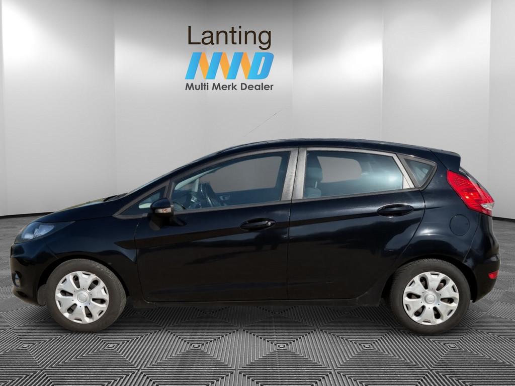 Ford Fiesta 1.6 TDCi ECOnetic Lease Trend 5 Deurs Airco, Voorwielaandrijving, Stof, Gebruikt, Zwart