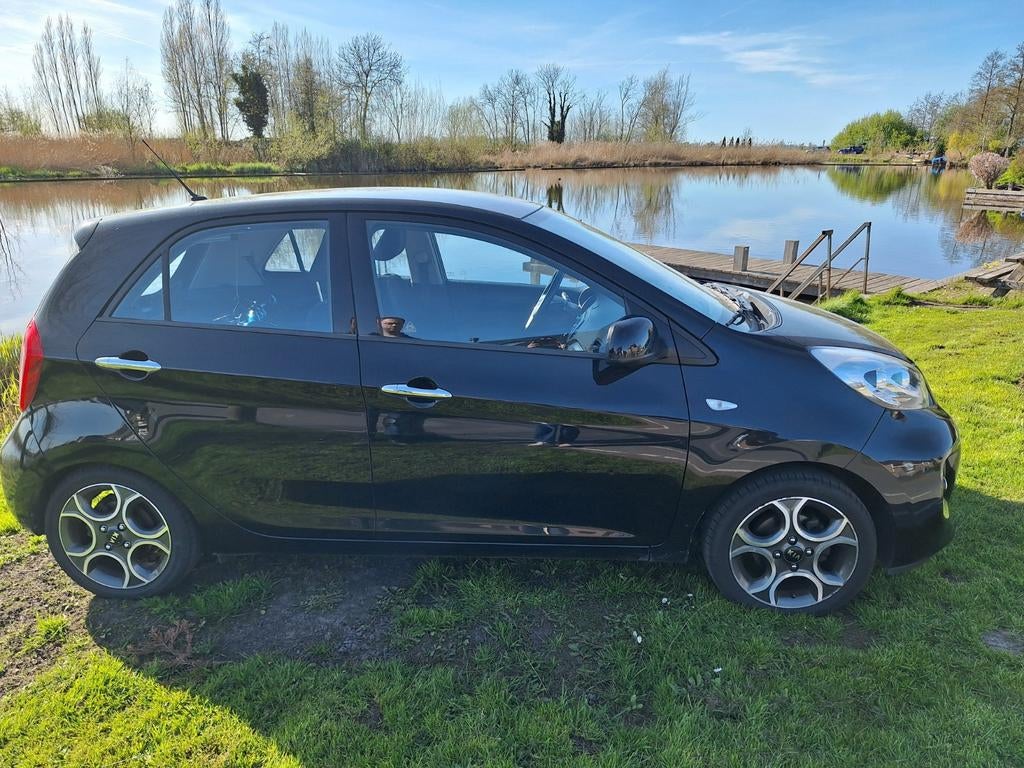 Kia Picanto 1.2 Cvvt 5-DRS AUT 2015 Zwart, Auto's, Kia, 31 €/maand, 4 cilinders, Zwart, Origineel Nederlands