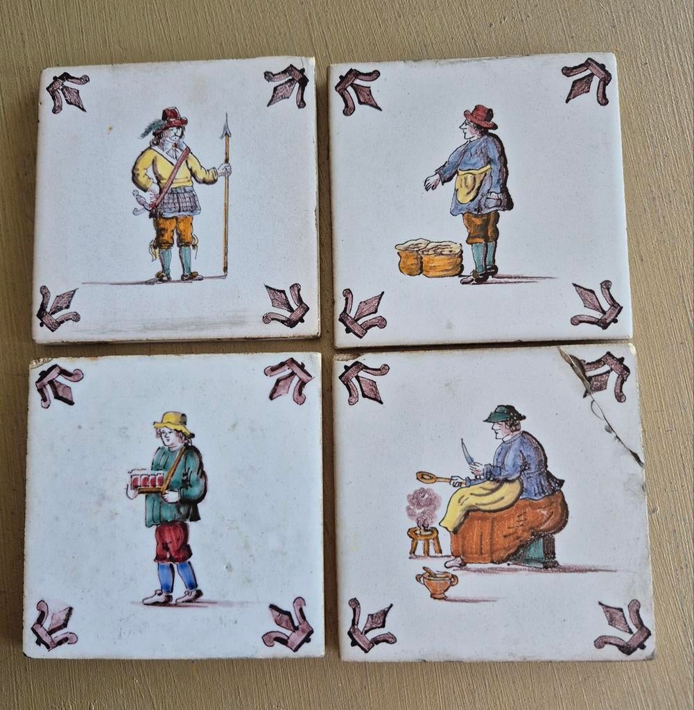 Westraven handbeschilderde oud- Hollandse tegels., Ophalen of Verzenden