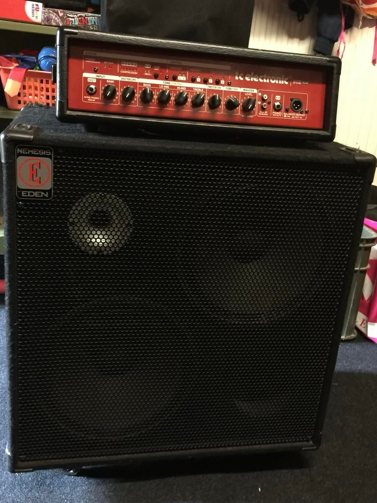 TC Electronic BH500 basversterker met Eden Nemesis NSP212, Muziek en Instrumenten, Ophalen, Gebruikt, Basgitaar, 100 watt of meer