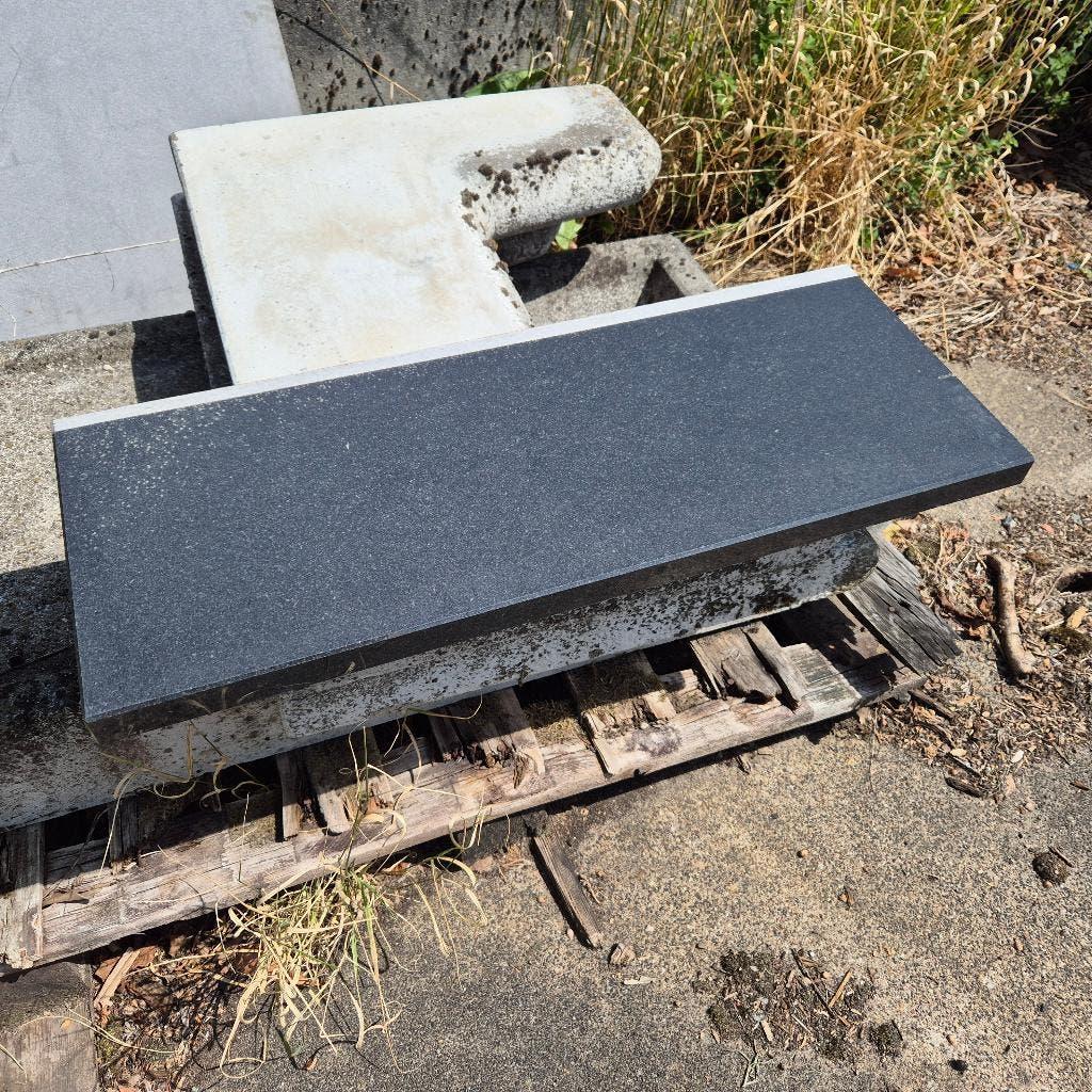 MARMEREN SCHAP VENSTERBANK PLAAT 30 MM DIK AFM 70X27 CM, Ophalen, Gebruikt