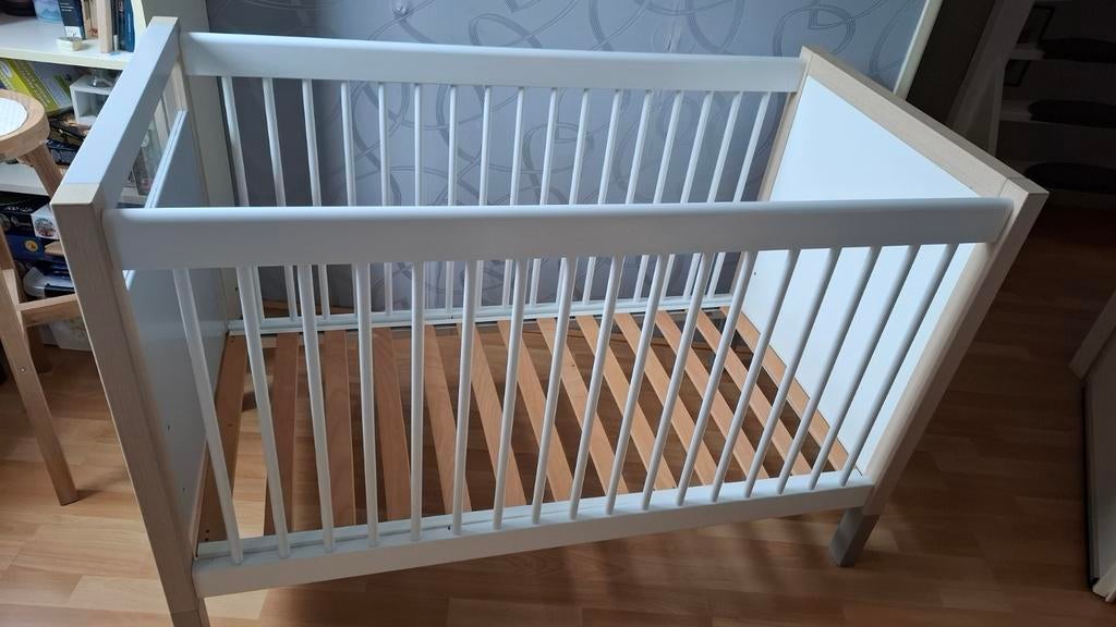 Kinderbedje 60x120 met matras en aerosleep, 3 hoogtes, Ophalen, Gebruikt, Ledikant