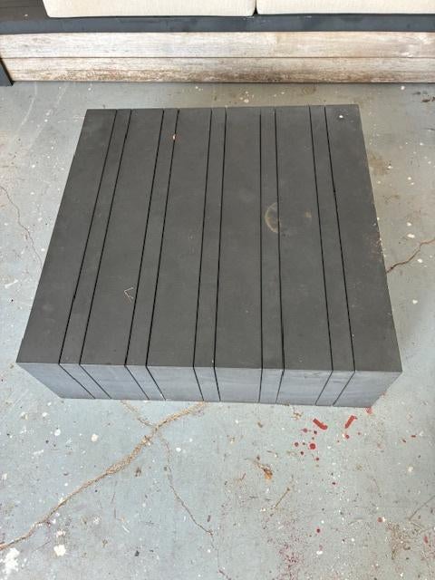 LOUNCHE SET ALUMINIUM EN HARDHOUT, Ophalen, 5 zitplaatsen, Gebruikt, Bank