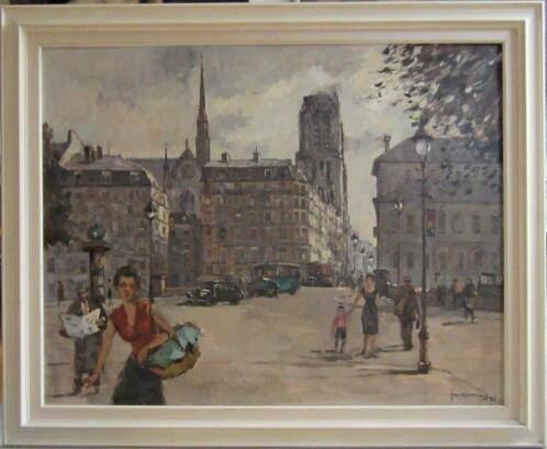 in PARIJS==Jan Korthals 1916-1972 == doek 88 x 112 cm ==, Ophalen