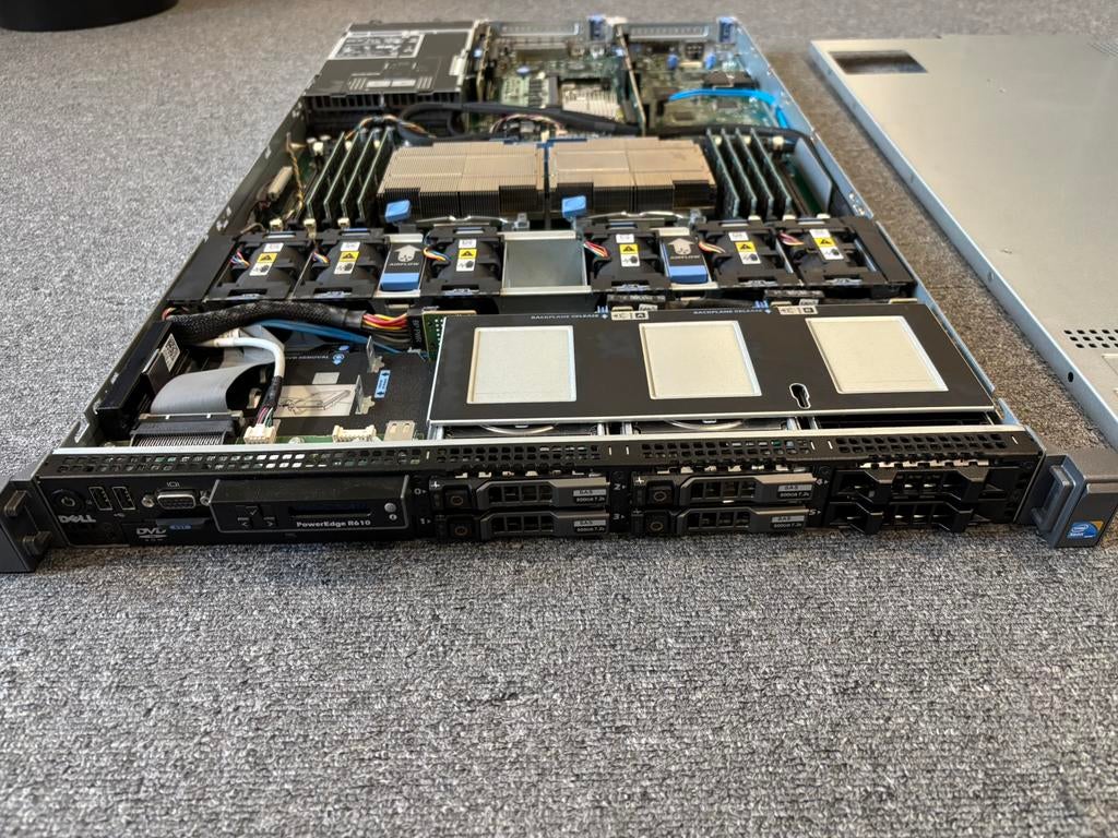 Dell R610 met rails, Ophalen, Gebruikt, 2 tot 3 Ghz, 64 GB