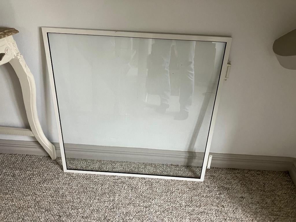 Voorzetraam met scharnier 81x81, Doe-het-zelf en Verbouw, Glas en Ramen, Ophalen, Gevelraam of Ruit, Gebruikt, 80 tot 120 cm