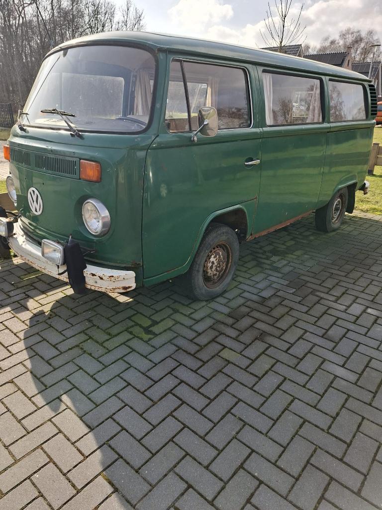 volkswagen t2b ramen bus camper 1975, Stof, Beige, 1600 cc, Particulier