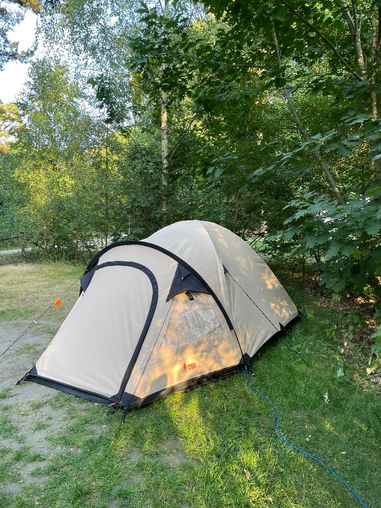 Fijne 3-persoons LICHTGEWICHT KATOENEN TENT + TARP, Ophalen, Gebruikt, Tot en met 3