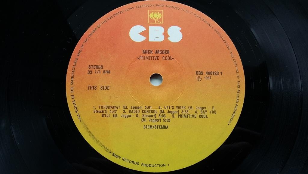 1987 Langspeelplaat LP Plaat Mick Jagger - Primitive Cool, Ophalen of Verzenden, Gebruikt, 12 inch, Poprock