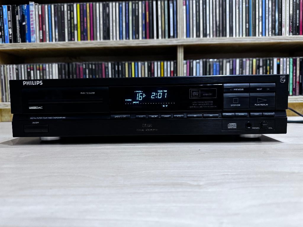 ✅ Philips CD614 - Compact Disc Player, Ophalen of Verzenden, Refurbished, Philips