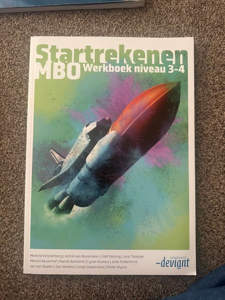 Startrekenen MBO werkboek niveau 3-4, Ophalen of Verzenden, Zo goed als nieuw, Tractor en Landbouw