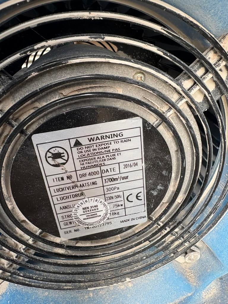 Dryfast ventilator, Ophalen of Verzenden, Gebruikt, Ventilator
