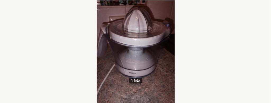 Philips Sinaasappel pers., Witgoed en Apparatuur, Juicers, Ophalen, Zo goed als nieuw, Elektrisch, Citruspers