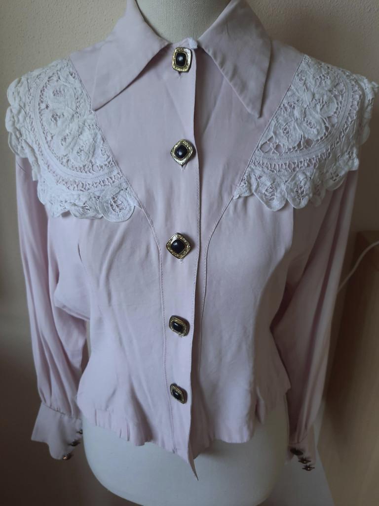 Lichtroze blouse van SANDRO mt 38/40, Maat 38/40 (M), Sandro, Ophalen of Verzenden, Zo goed als nieuw