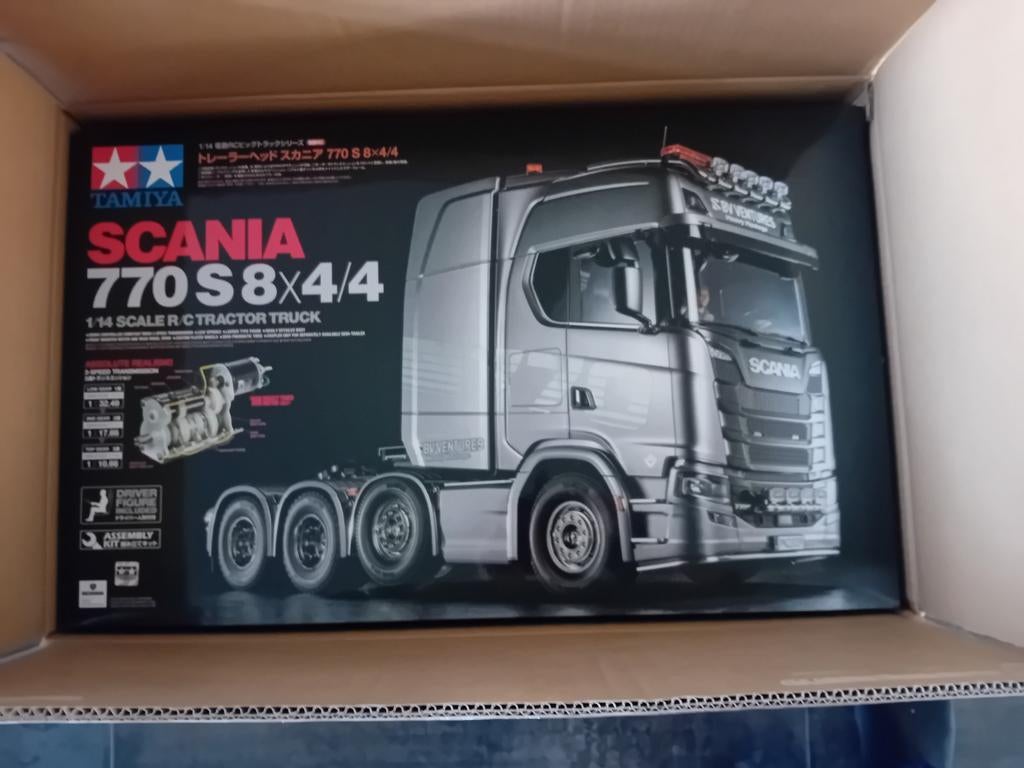 Tamiya scania 770 56371 8x4/4 nieuw in doos, Hobby en Vrije tijd, Modelbouw | Radiografisch | Auto's, Ophalen of Verzenden, Nieuw