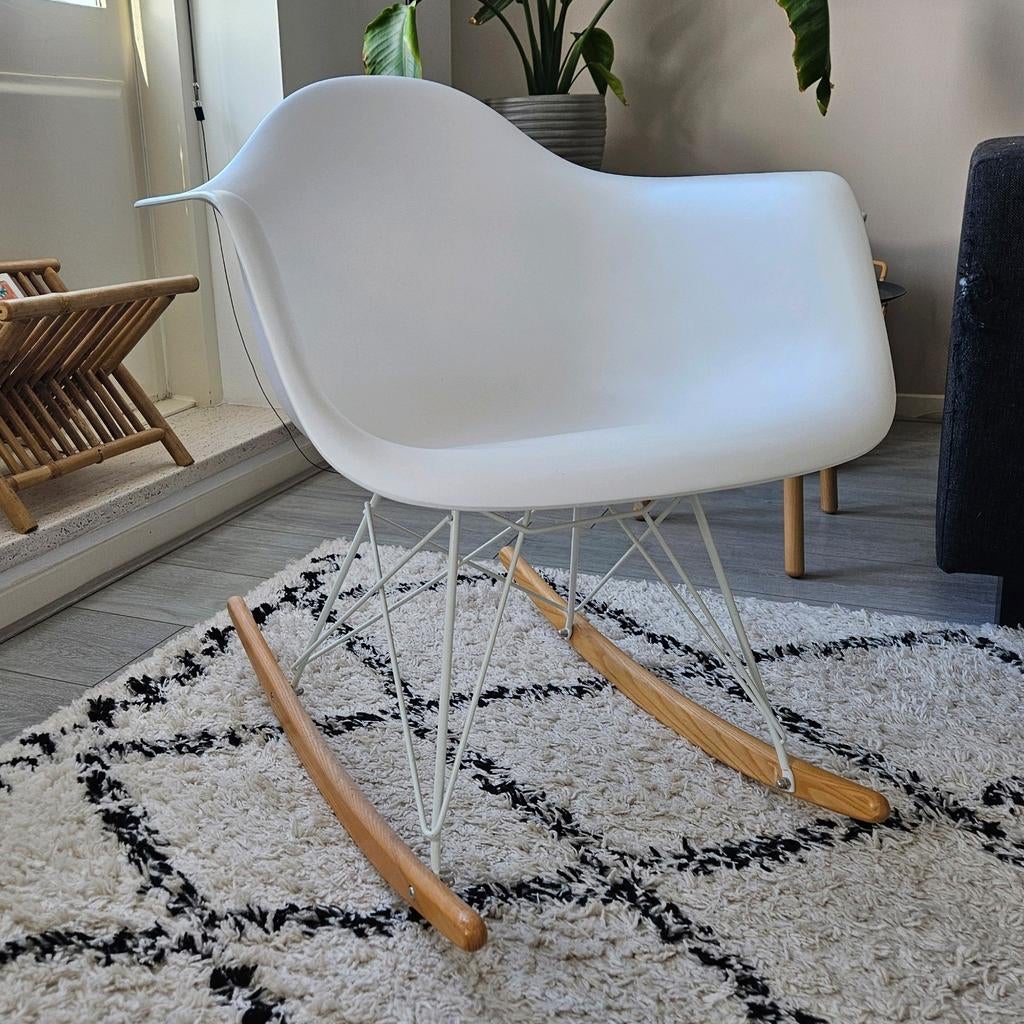 Vitra Eames RAR Schommelstoel - Wit, Ophalen, Nieuw, Wit, Eén