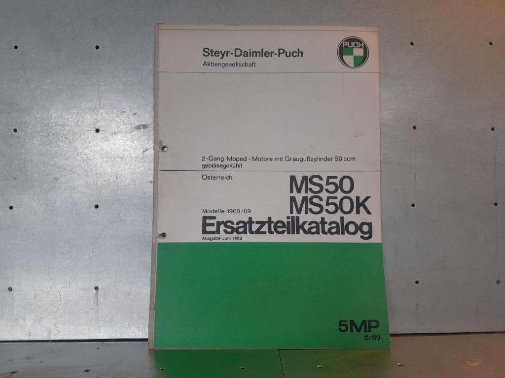 Puch MS50 / MS50K onderdelen catalogus, Fietsen en Brommers, Brommeronderdelen | Puch, Ophalen, Gebruikt