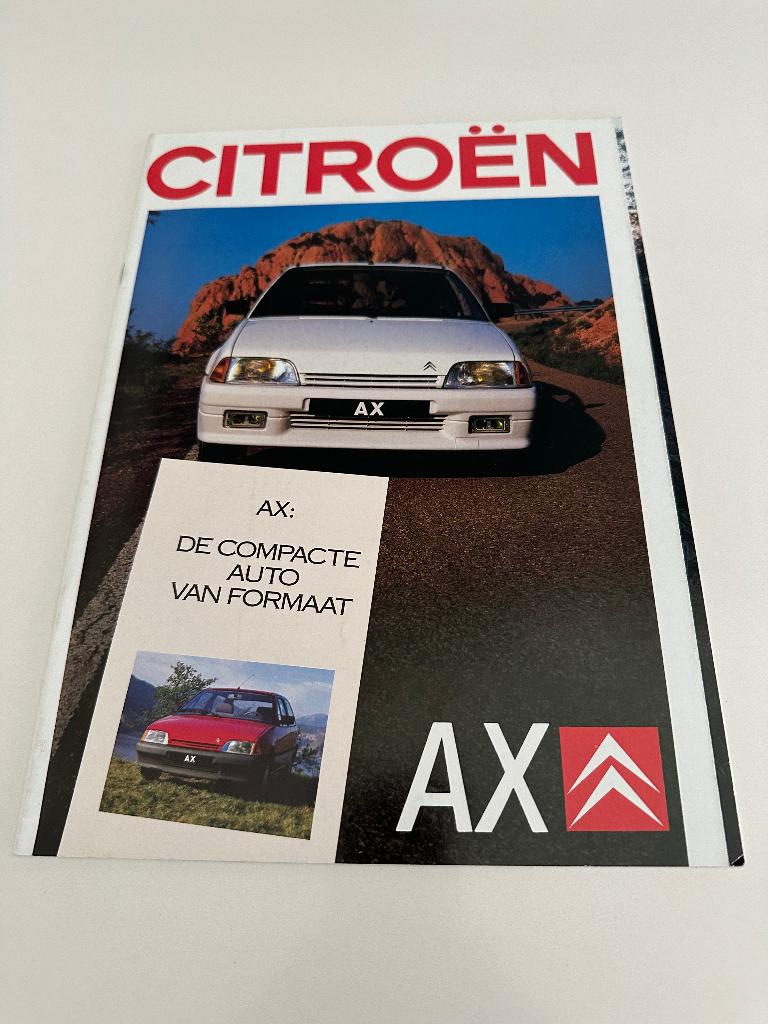 Folder Citroen AX 7 - 1987, Boeken, Ophalen of Verzenden, Zo goed als nieuw, Citroën