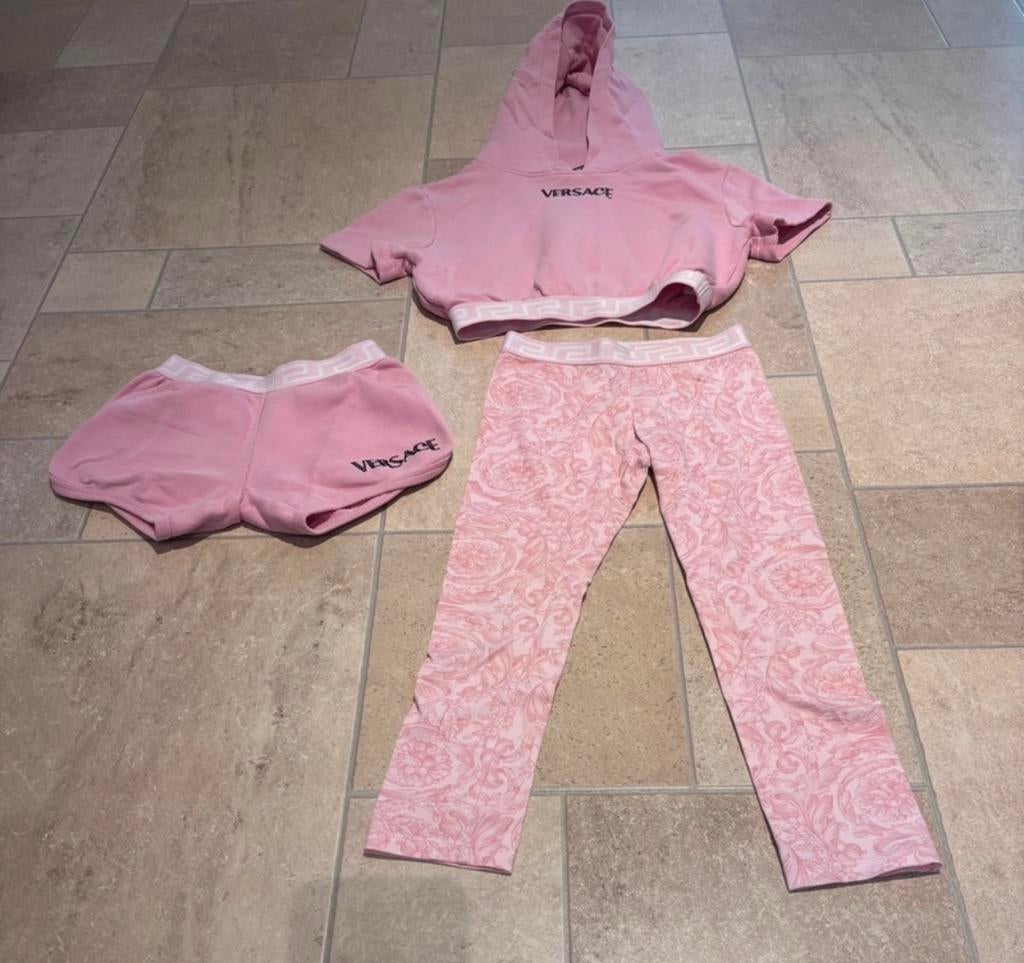 Versace setje drie delig maat 116 orgineel, Meisje, T, T, Ophalen of Verzenden