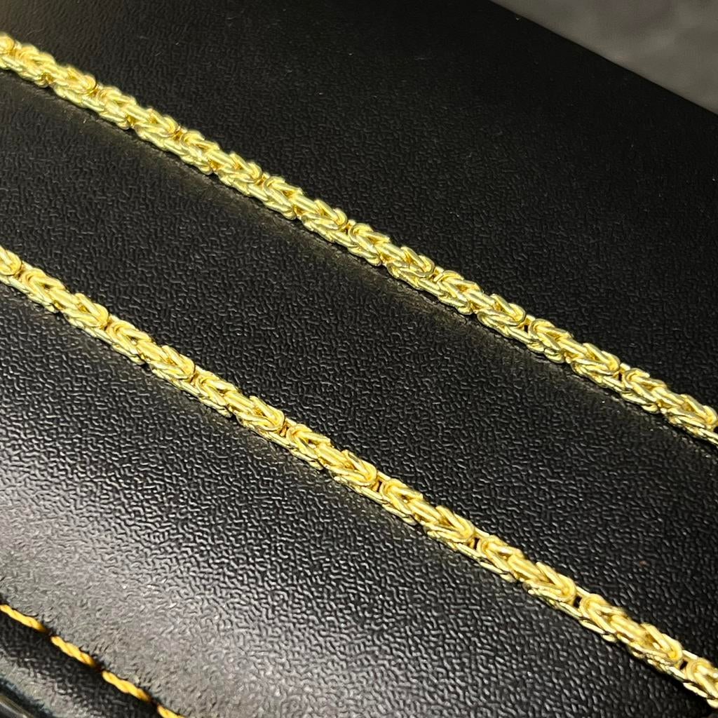 14k gouden ketting koningsketting schakel nieuw, Ophalen of Verzenden, Nieuw, Goud