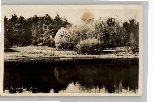 Oudemirdum Vijver st 1950, Verzenden, 1940 tot 1960, Gelopen, Friesland