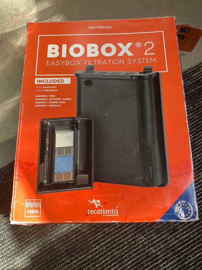 Binnenfilter met heater Biobox 2, Ophalen, Gebruikt, Aquatlantis, Verwarming