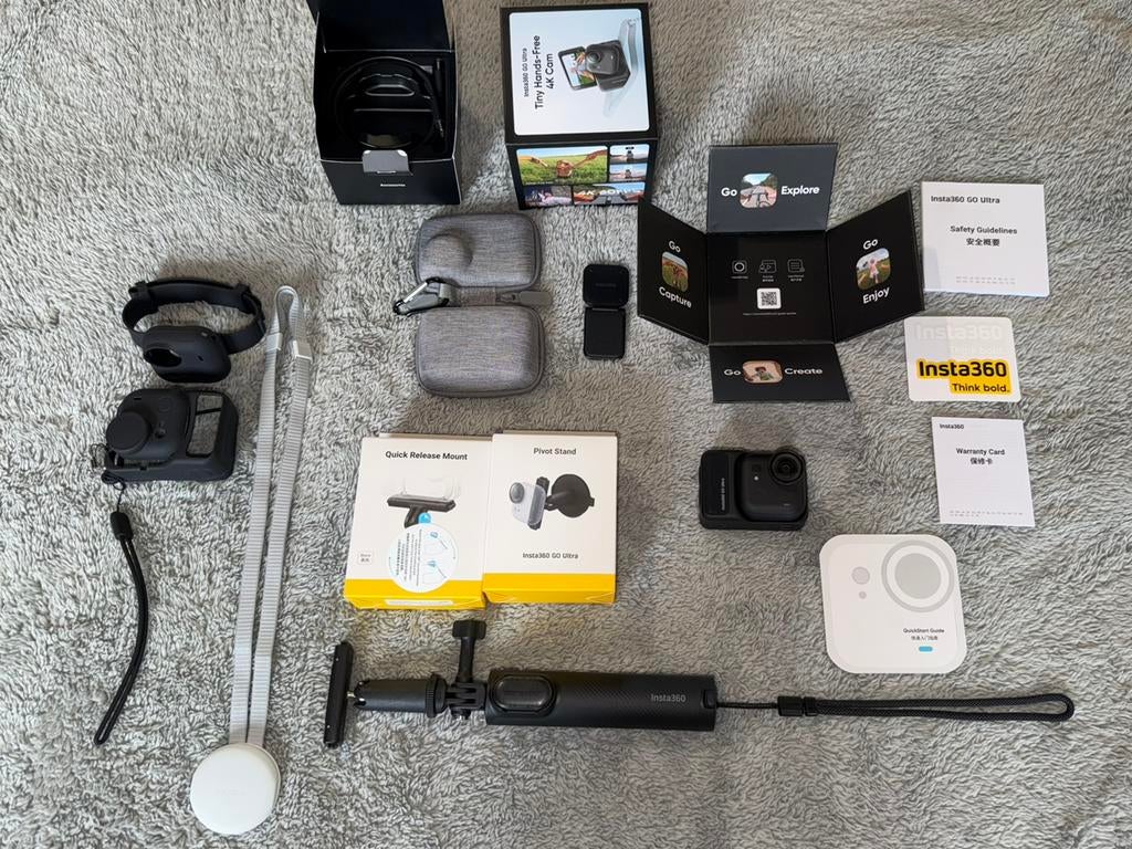 INSTA360 GO Ultra Creator Bundle + Extra’s / Like New, Audio, Tv en Foto, Actiecamera's, Ophalen, Zo goed als nieuw, Overige merken