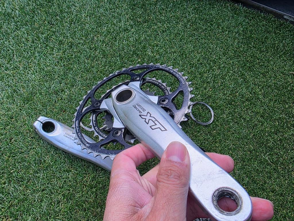Shimano Deore XT crankstel - Gebruikt, Fietsen en Brommers, Fietsonderdelen, Ophalen of Verzenden, Gebruikt, Crankstel of Pedalen