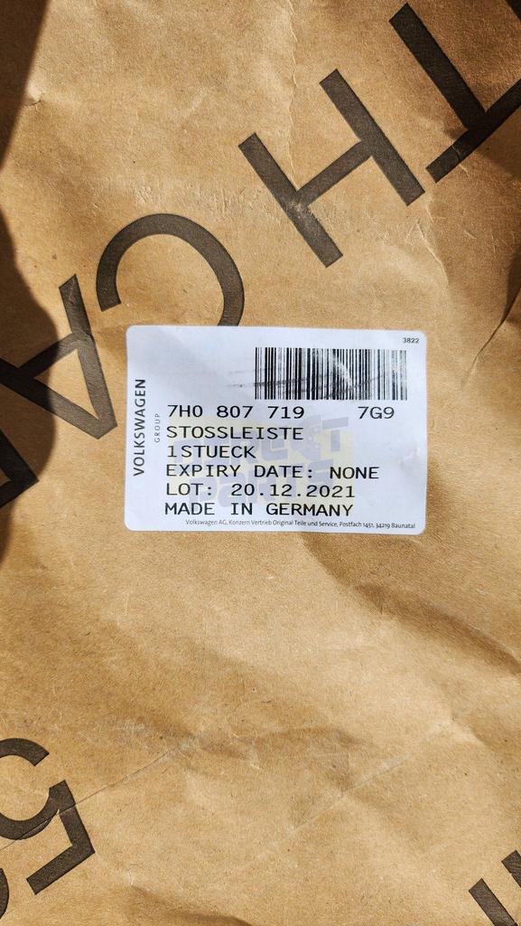 Volkswagen T5 (7/03-10/09) voorbumpergrille midden onder Ori, Gebruikt, -, -, Ophalen of Verzenden