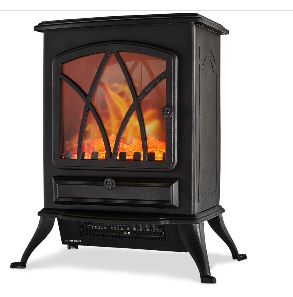 Auronic Sfeerhaard Elektrisch - Haard met Verwarming, Zwart, Overige soorten, Elektrisch, Ophalen of Verzenden, Zo goed als nieuw