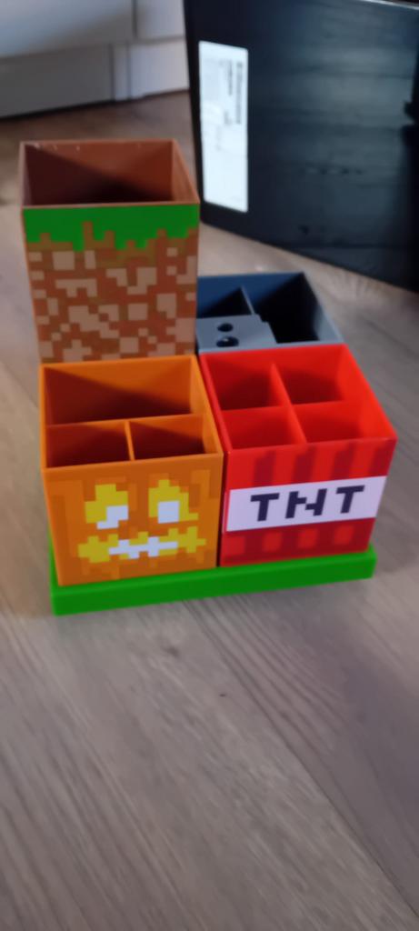 Minecraft pennenbakje, Ophalen of Verzenden, Zo goed als nieuw