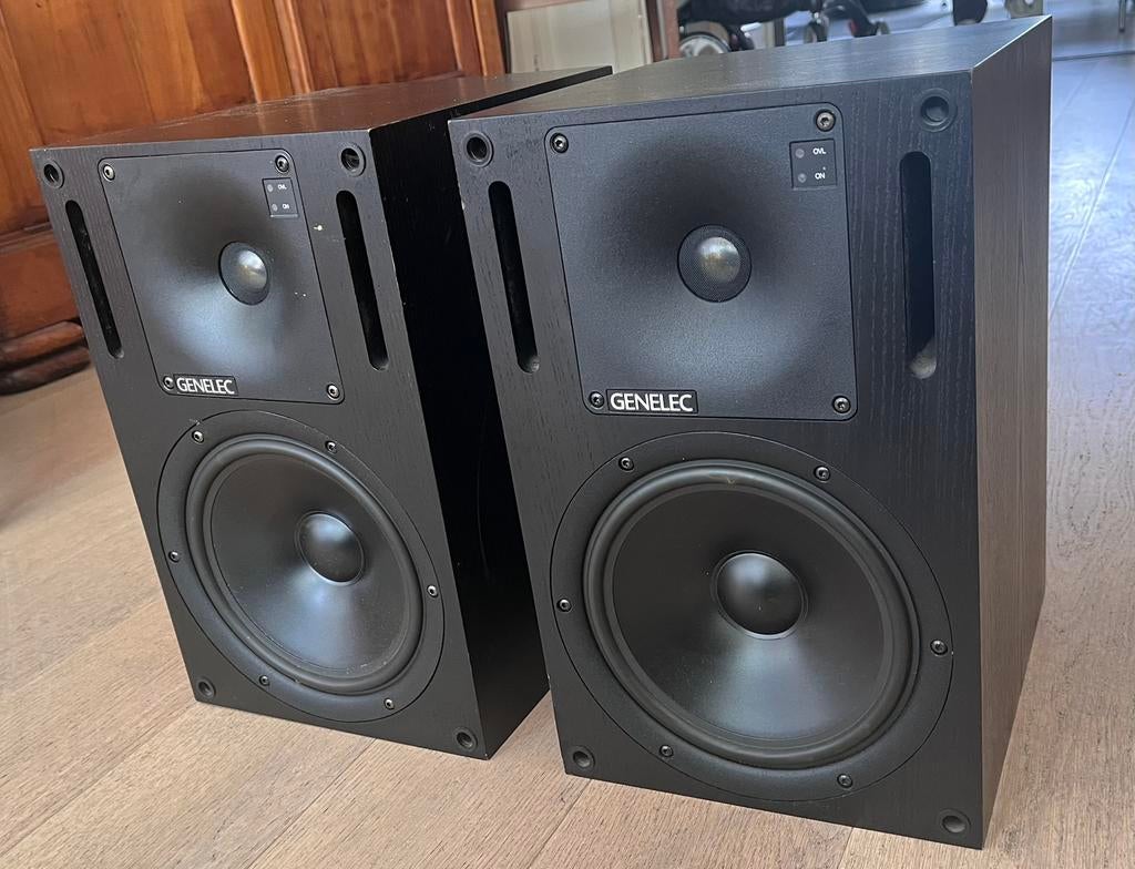 Set van twee Genelec 1031A studio monitors, Overige merken, Gebruikt, Overige typen, Ophalen of Verzenden