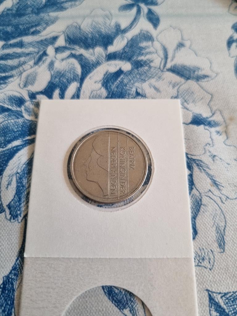 Nederland: een zeer mooie nikkelen 1 gulden munt uit 1987-1., Postzegels en Munten, Munten | Nederland, Ophalen of Verzenden, Koningin Beatrix