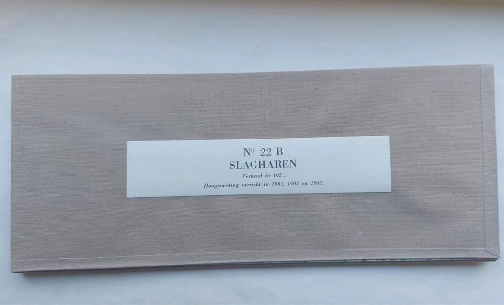 22B stafkaart uit 1954 van Slagharen Lutten en Krim, Ophalen of Verzenden, 1800 tot 2000, Nederland, Staat de Nederlanden