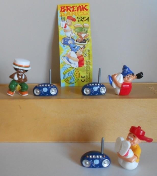 Kindersurprise Ferrero : Serie Break Dance Crew incl 3 radio, Ophalen of Verzenden, Zo goed als nieuw, Overige typen