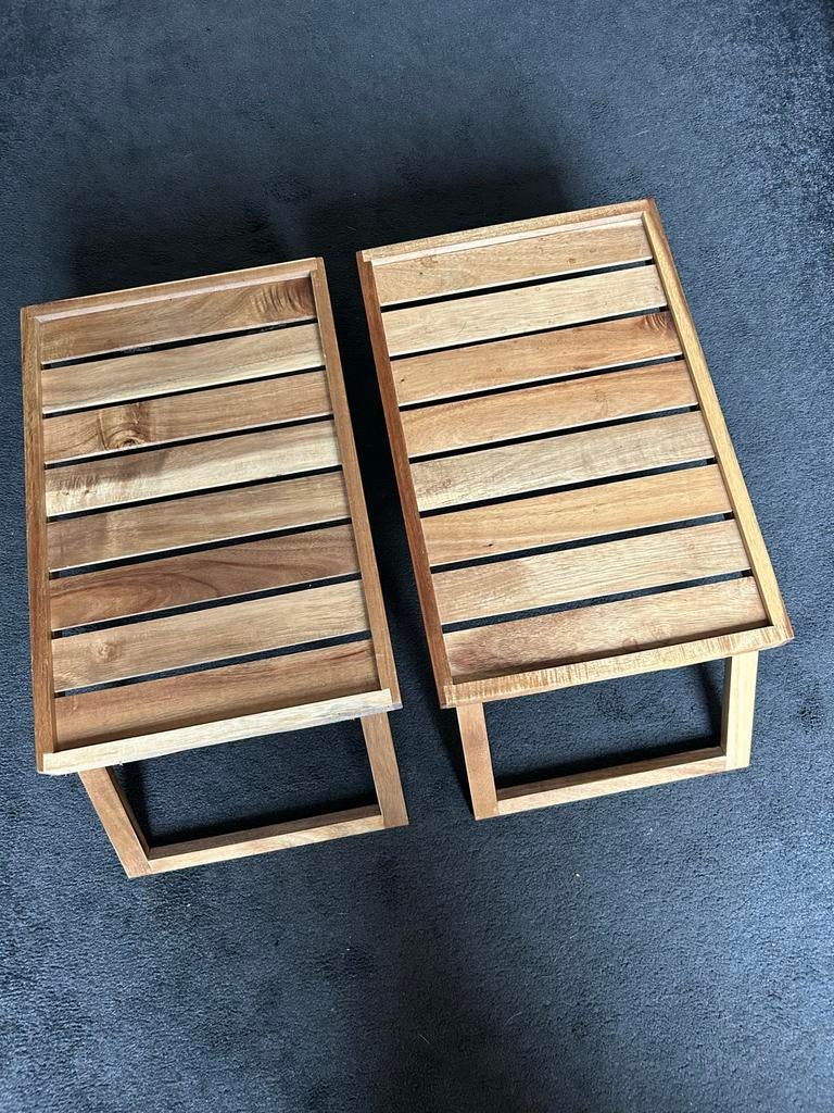 Houten bedtafels - Volledig inklapbaar, Ophalen, Minder dan 45 cm, Minder dan 55 cm, Gebruikt