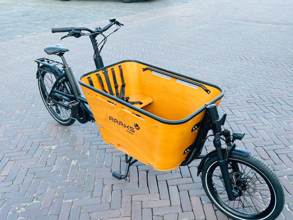 Raaks Modo Bakfiets elektrische tweewieler nw va 1499,-, Fietsen en Brommers, Fietsen | Bakfietsen, 4 kinderen of meer, Huif, Niet ingevuld