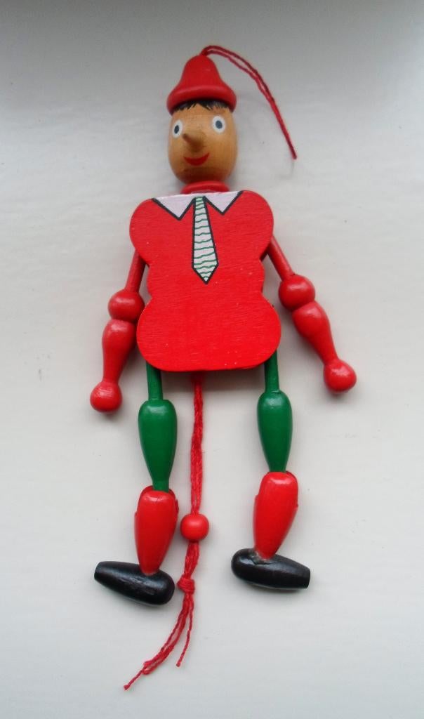 Houten Pinokkio. Trekpop., Ophalen of Verzenden, Zo goed als nieuw