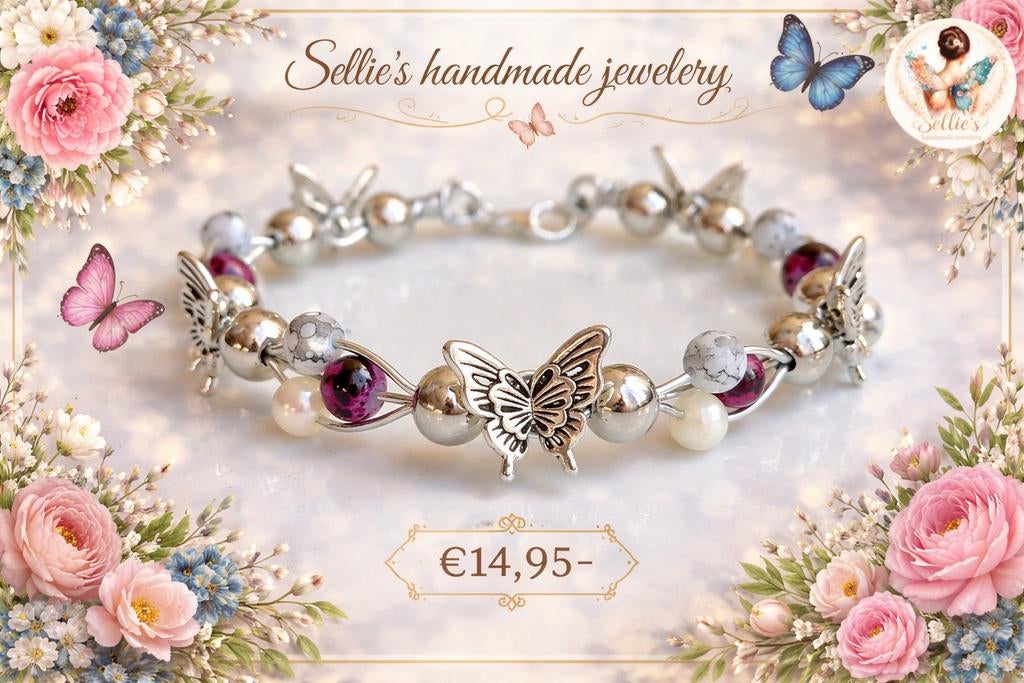 🦋 Sellie's handmade jewelery 🦋, Ophalen of Verzenden, Nieuw, Overige materialen