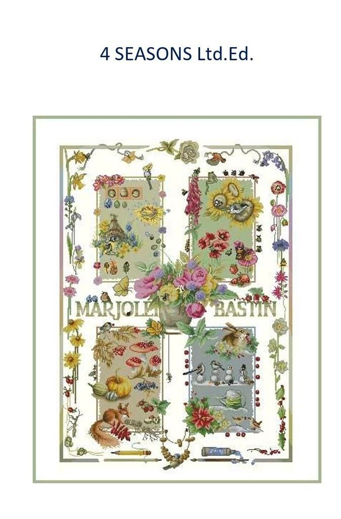 Borduurpatroon 4 Seasons, Hobby en Vrije tijd, Borduren en Borduurmachines, Verzenden, Nieuw, Patroon