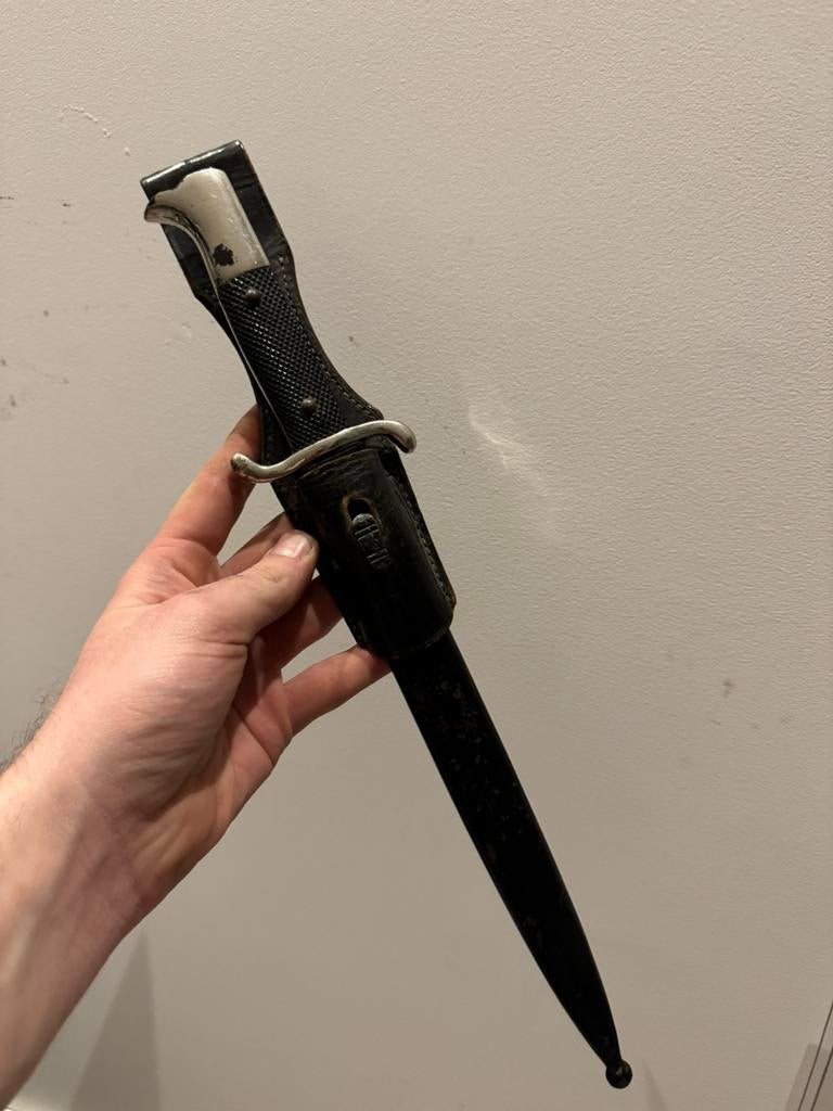 Polizei bajonet ww2 origineel, Ophalen of Verzenden, Duitsland, Mes of Dolk