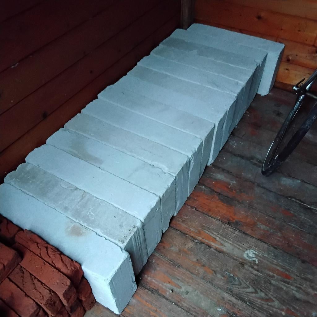 14 gipsblokken lijmblokken, Doe-het-zelf en Verbouw, Ophalen, Bakstenen