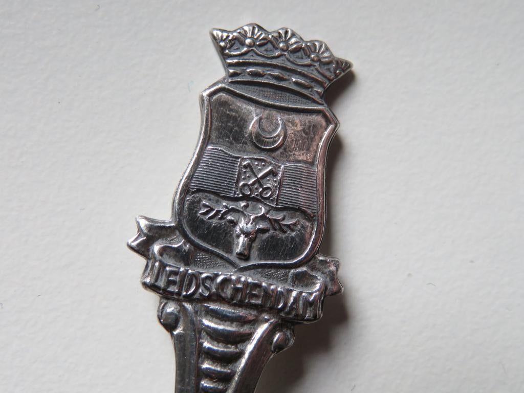 Verzilverd Lepeltje Wapen Leidschendam, Overige materialen, Verzenden, Verzilverd, Zo goed als nieuw