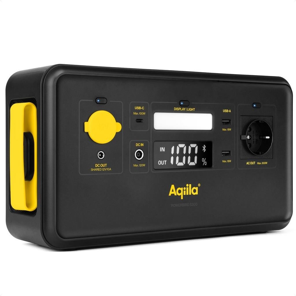 Aqiila Powerstation 300W 294Wh LiFePO4 | Draagbare Generator, Nieuw, Ophalen of Verzenden, <, <