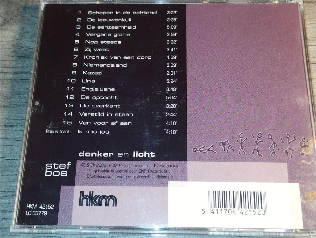 Stef Bos - Donker En Licht, Cd's en Dvd's, Cd's | Nederlandstalig, Ophalen of Verzenden, Zo goed als nieuw, Levenslied of Smartlap