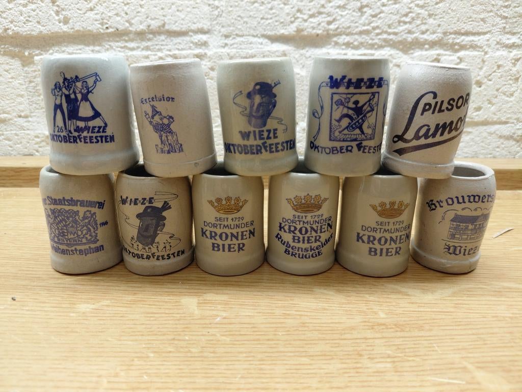 Kavel mini bierpullen, Ophalen of Verzenden, Zo goed als nieuw, Pul(len), Overige merken