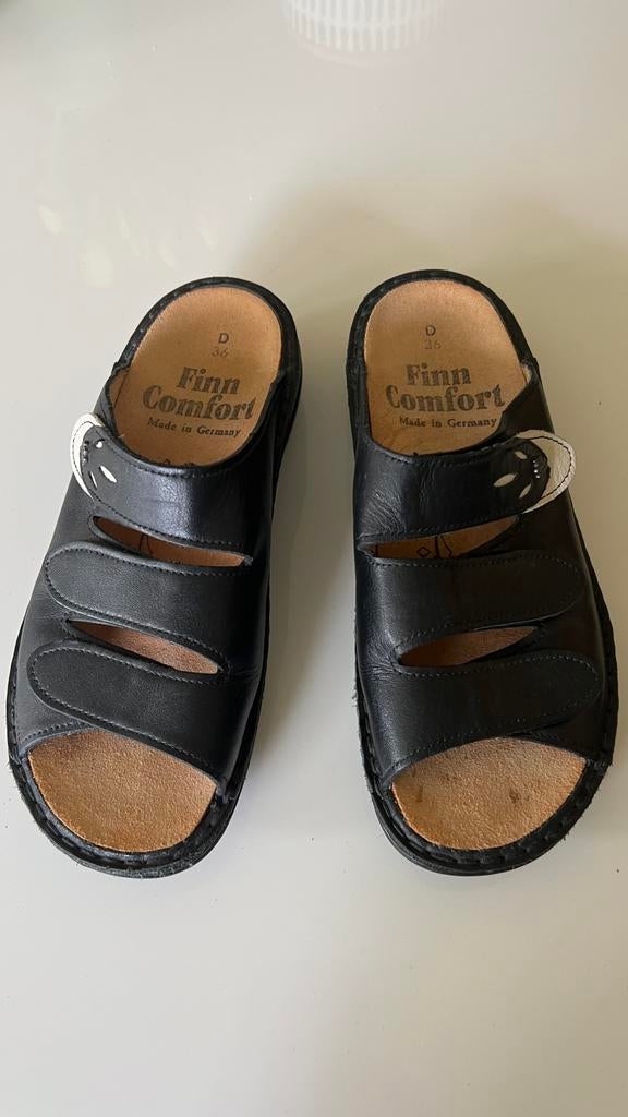 Finn Comfort dames slippers maat 36, Ophalen of Verzenden, Gedragen, Zwart, Slippers