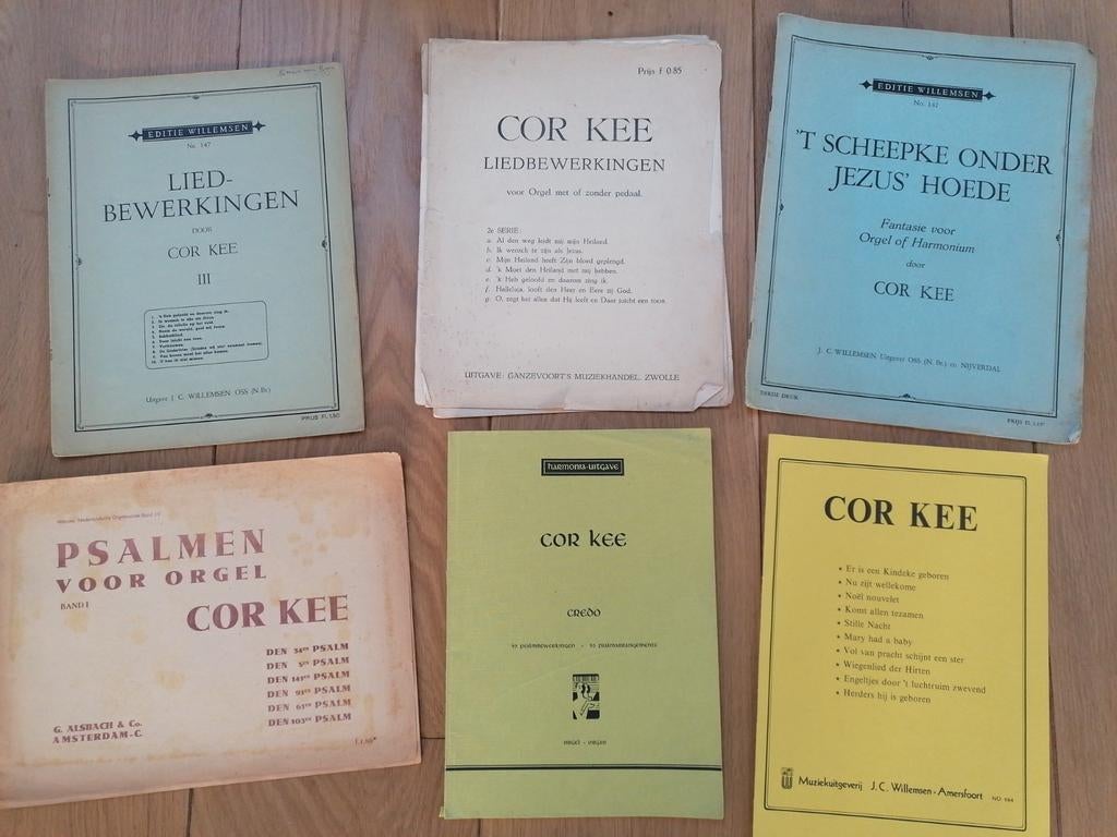 Cor Kee Orgelmuziek Collectie - Liedbewerkingen, Psalmen, Muziek en Instrumenten, Bladmuziek, Orgel, Gebruikt, Ophalen of Verzenden