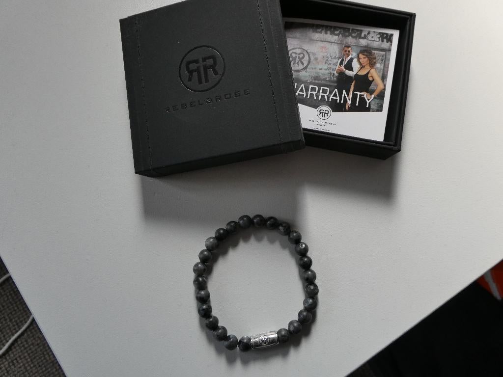 Rebel en Rose heren armband, Sieraden, Tassen en Uiterlijk, Armbanden, Ophalen of Verzenden, Zo goed als nieuw, Overige materialen