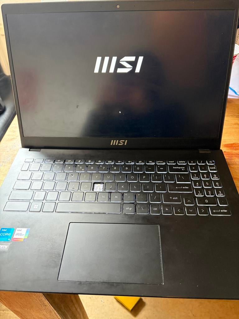MSI laptop met Intel Core i5-1235U, 8GB RAM, Ophalen, Gebruikt, Met videokaart, 2 tot 3 Ghz